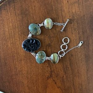 Sterling Silver Multi-Gemstone Bracelet